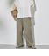 ドロストナイロンストレートパンツ