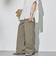 ドロストナイロンストレートパンツ