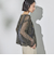 ラメ混メッシュニット