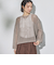 ラメ混メッシュニット