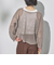 ラメ混メッシュニット