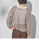 ラメ混メッシュニット