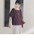スクエアーネックバルーンスリーブブラウス