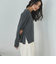 サイドＺＩＰラメＶネックニット