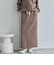裏起毛ベイカータイトスカート