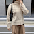 オフタートルワイドリブニット