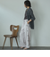 花柄刺繍センタープレスパンツ