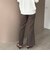 センターピンタックセミフレアパンツ