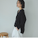 ゴム編みサイドスリットカーディガン