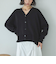 ゴム編みサイドスリットカーディガン