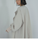 ノーカラーロングコート