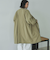 ノーカラーロングコート
