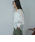 Ｖ開きシアー楊柳ブラウス