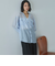 Ｖ開きシアー楊柳ブラウス