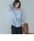 Ｖ開きシアー楊柳ブラウス