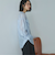 Ｖ開きシアー楊柳ブラウス