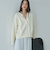 ダブルフェイスカットスナップカーディガン
