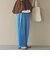 ’ソフトデニムワイドタックパンツ’／
