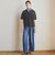 ’ソフトデニムワイドタックパンツ’／