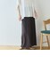 多機能ソフトリブセミフレアスカート