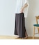 多機能ソフトリブセミフレアスカート
