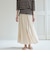 切替えフレアスカート