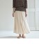切替えフレアスカート