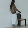ストローヤーンニットカーディガン