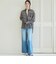 チェックシアーボリュームスリーブシャツ