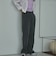 ピグメント裏毛フレアパンツ