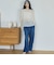リネン風メッシュトップス
