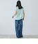 コットンリネンワイドデニムパンツ