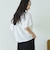袖フリルプリントＴシャツ