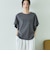 袖フリルプリントＴシャツ