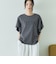 袖フリルプリントＴシャツ