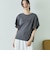 袖フリルプリントＴシャツ