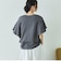 袖フリルプリントＴシャツ