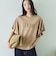 袖フリルプリントＴシャツ