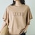 袖フリルプリントＴシャツ
