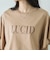 袖フリルプリントＴシャツ