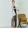 シアーストライプオーバーシャツ