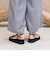 クロスストラッププラットフォームサンダル