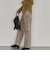 セミフレアストレッチデニムパンツ