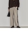 異素材切替ピンストライプパンツ