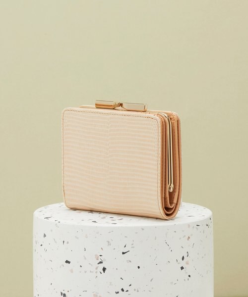 トプカピ] TOPKAPI イタリアンレザー・リザード型押し・がま口2つ折り