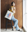 【Breath TOPKAPI】サヴィニャック × Breath TOPKAPI アート プリント フラット オーガニックキャンバス トート バッグ