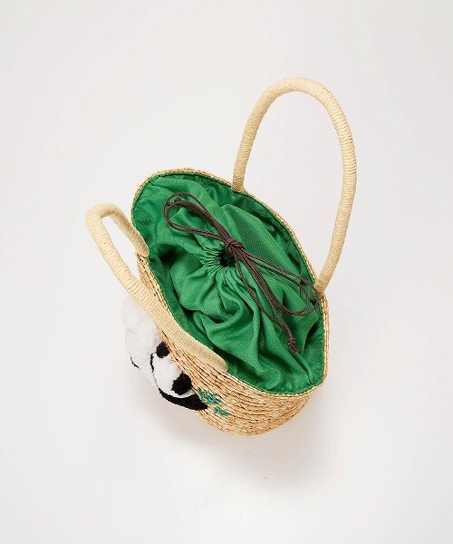 美品　TREASURE TOPKAPI アニマル カゴバッグ　パンダ TREASURE TOPKAPI】 アニマル カゴバッグ【ハシビロコウ/ パンダ/ カバ