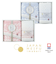 [日本の銘布] 花衣/フェイスタオル１枚 ウォッシュタオル１枚ピンク/ブルー