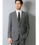 タカキュー 軽量メッシュ 2ボタン2ピース ビジネスセットアップスーツ 無地グレー