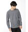 レノマ オム メランジニット クルーネック長袖Tシャツ